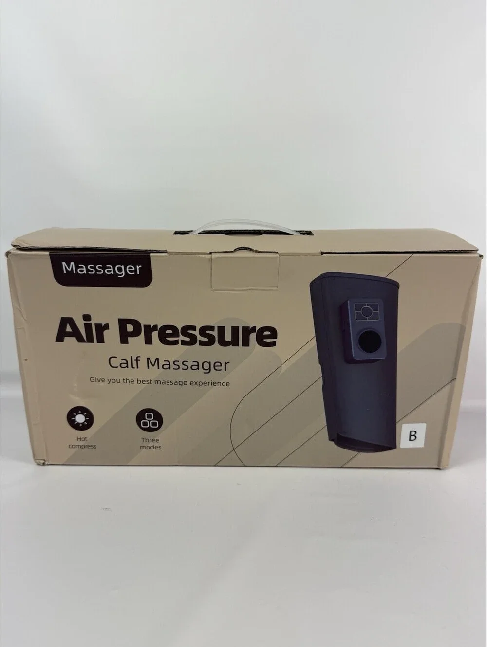 2  Leg Massager, Air Compression for Circulation Calf Knee 3 Modes With Heat